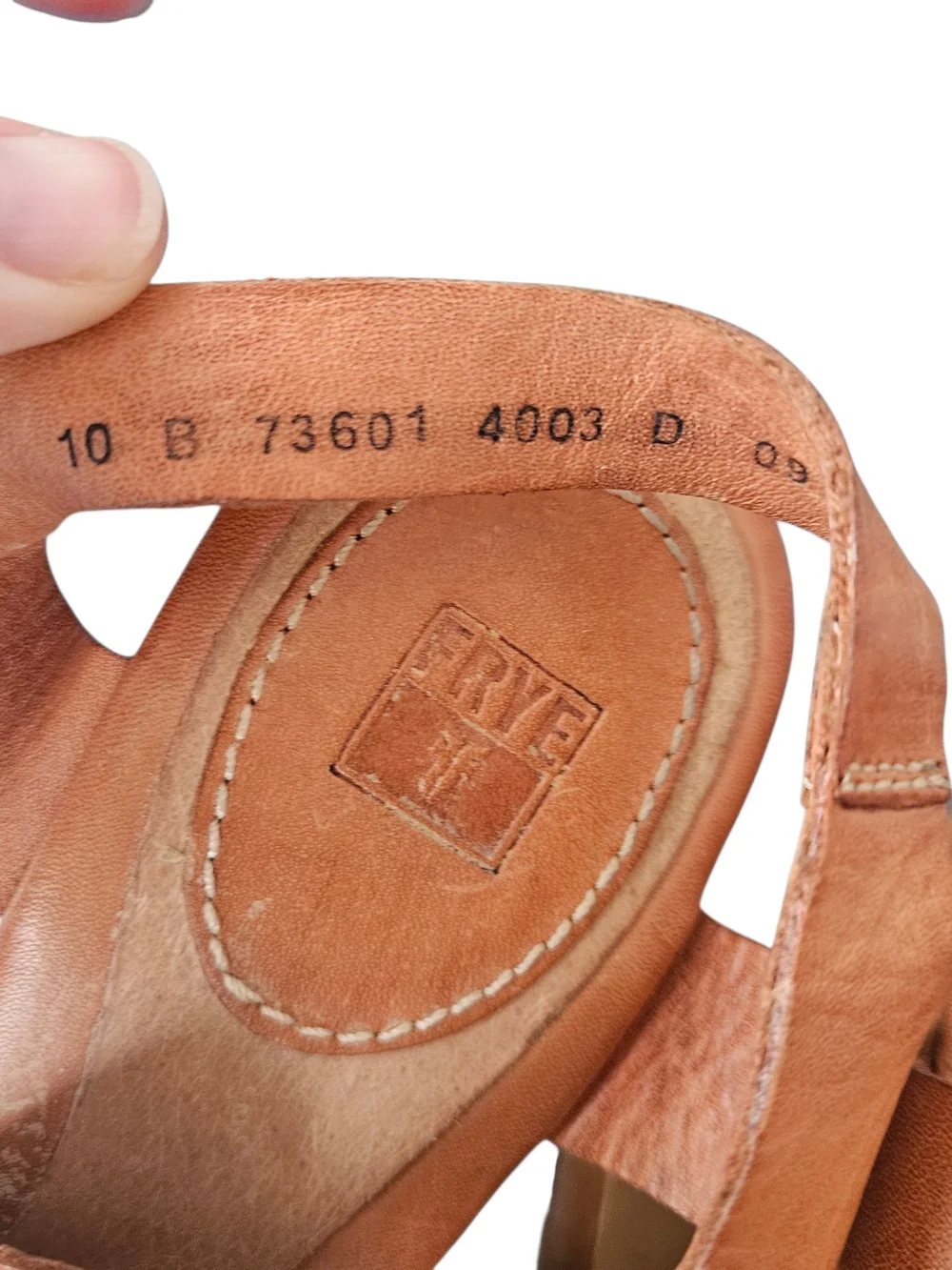 Frye Weddgy's Cut Out Summer Strappy Sandals Ankle Strap Size 10